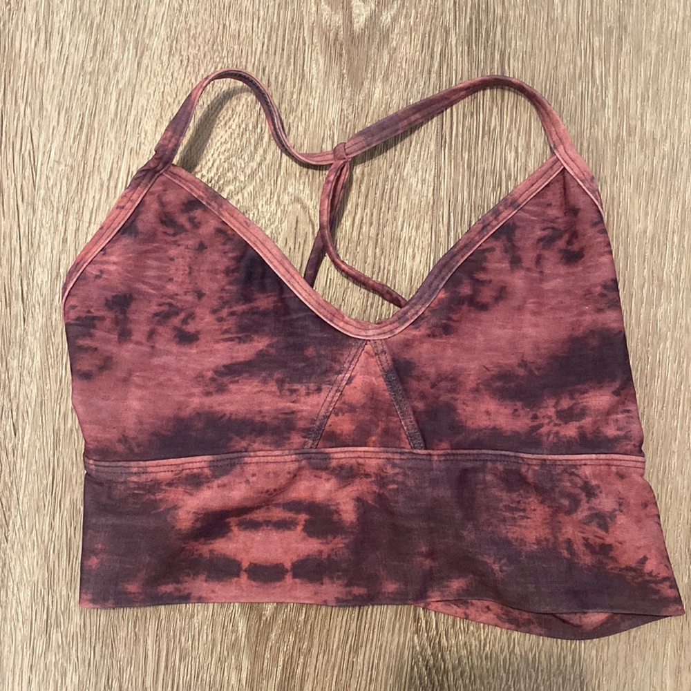 Tie-dye crop top sports bra- Jiva